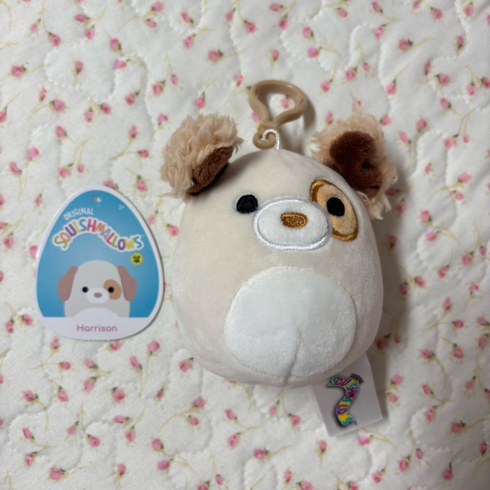 Harrison Squishmallow Clip 3.5" BNWT